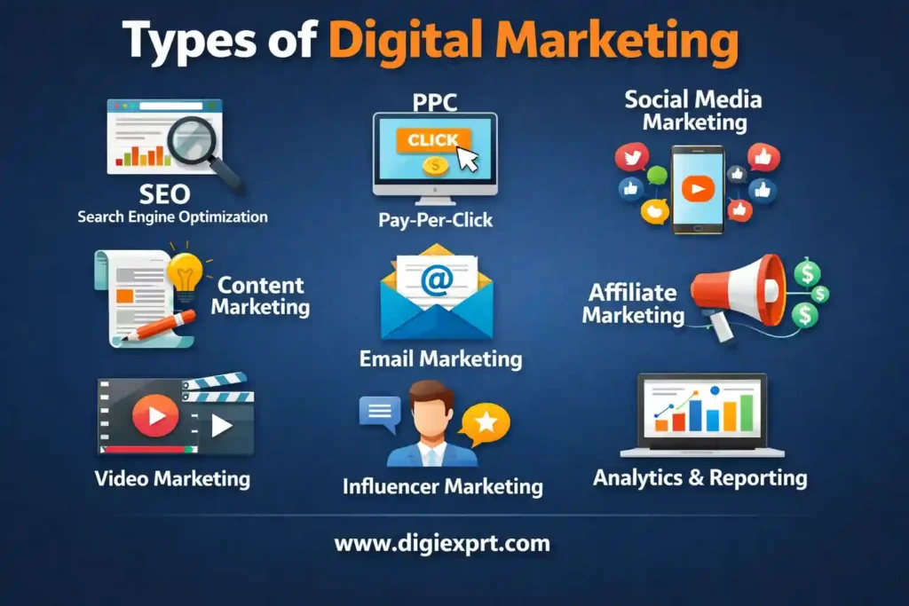 Different Types of Digital Marketing
