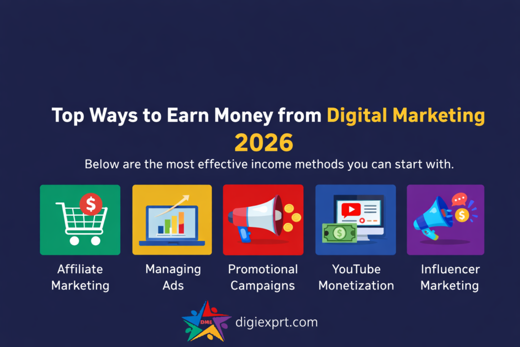 how to earn money from digital marketing 2026
